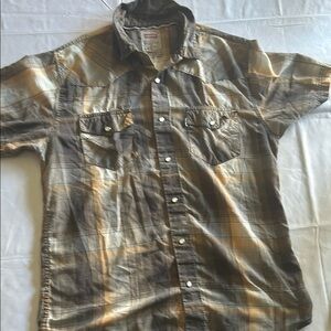Levi's Brown Button Down Shirt Lightweight Casual Top